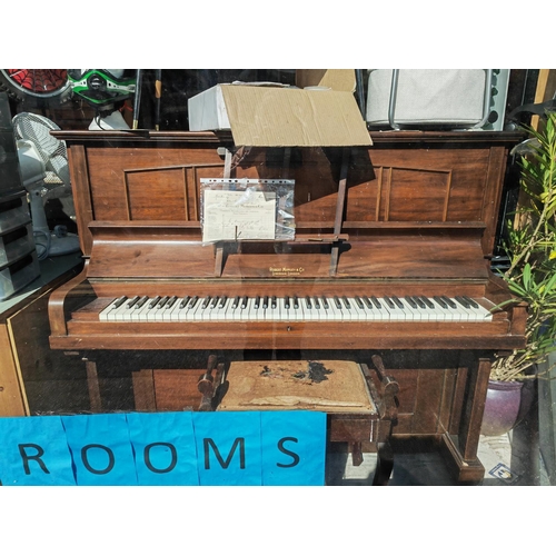 56 - Robert Morley Upright Piano Plus A Piano Stool