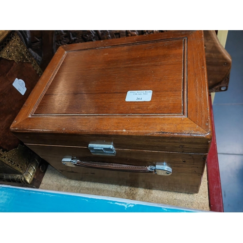 264 - Large Western Meter In Wooden Box