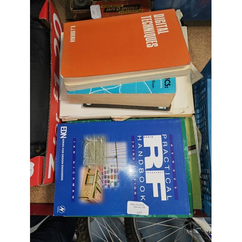 677 - Stack Of Books On Radio Electronics Plus Others