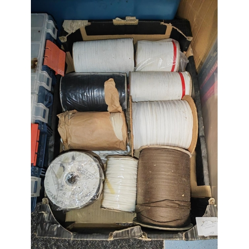 223 - 3000 Mtrs Of Assorted Cotton Tapes 1/4