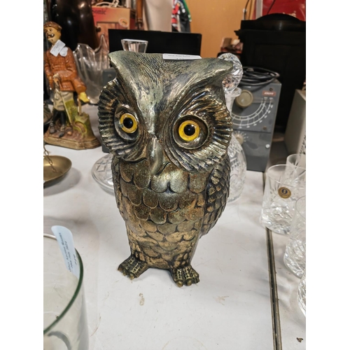 448 - Owl Shaped Ice Bucket