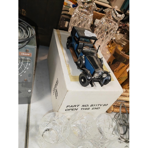 450 - Franklin Mint Phantom 1 Rolls Royce Diecast Car With Box Missing Door And Windscreen Needs Refitting