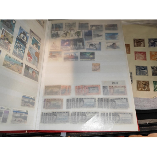 549 - Red Stock Book With Stamps