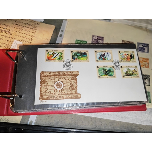 550 - Album Of 40 Jersey Fdc'S