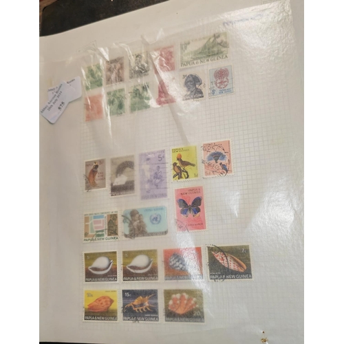 575 - 3 Pages Of Papa And New Guinea Stamps