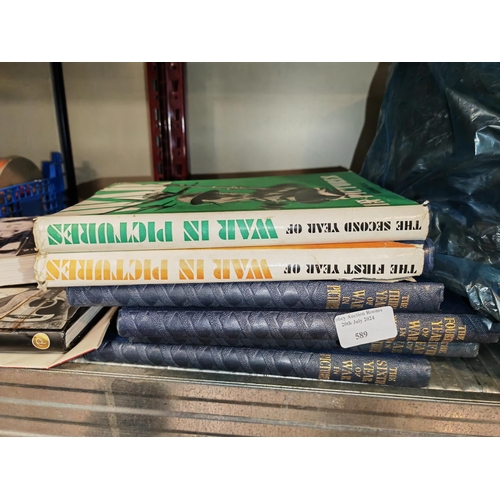 589 - The War In Pictures , Vol 1-6, Hardback, Oldham's Press