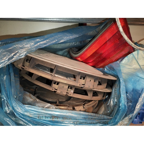 590 - Bag Of Hub Caps And Car Lights For Mercedes