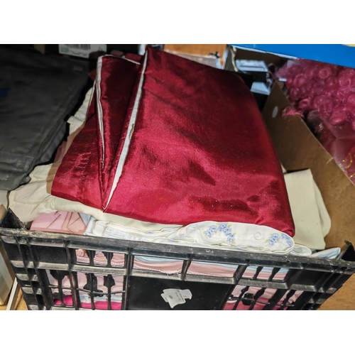 689 - Crate Of Linen