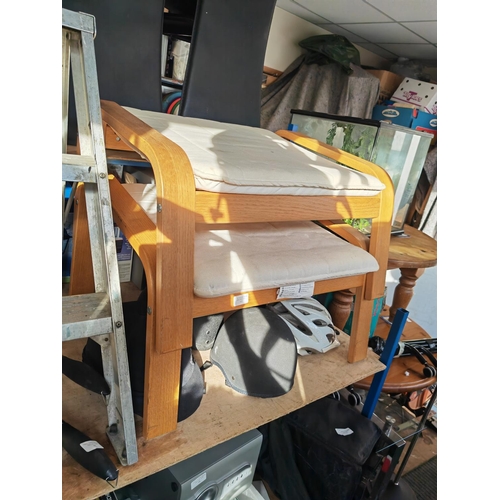 93 - 2 Ikea Pong Foot Stools