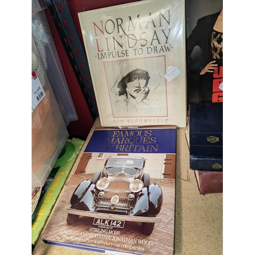 1 - Norman Lindsay Impulse To Draw First Edition Book Plus A Car Book Famous Marques Of Britain