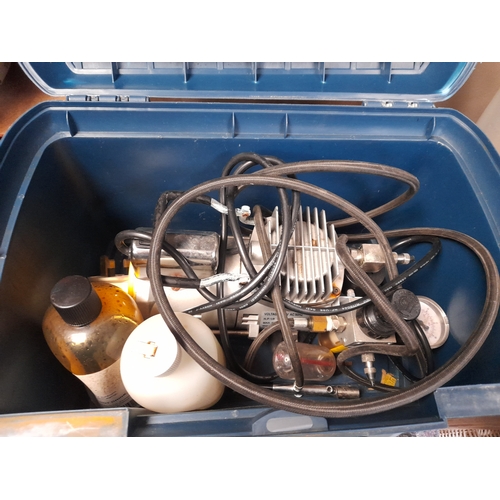 32 - Air Compressor For Spray Tanning In Case