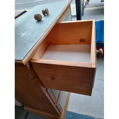 56 - 2 Over 3 Pine Chest Of Drawers