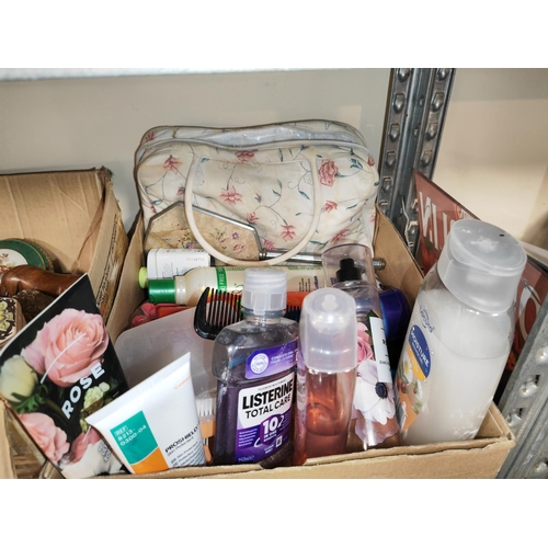 194 - Box Of Toiletries Plus A Box Of China And Others