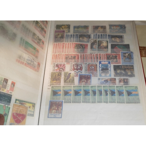 549 - Red Stock Book With Stamps