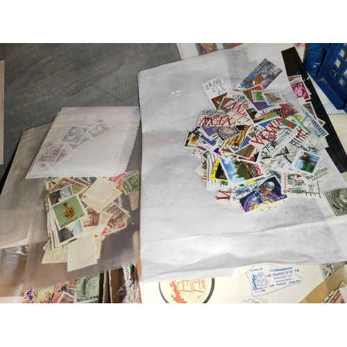 573 - Box Of World Stamps In Packets