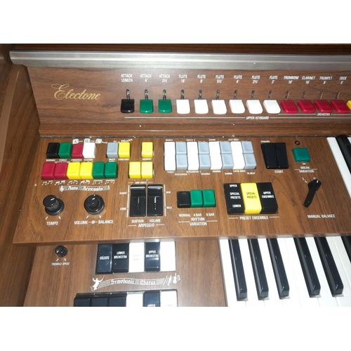 713 - Electric Organ Working Not Fully Tested With Stool