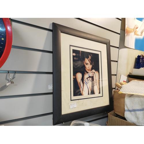 543 - Framed Kylie Minogue Photo With Printed Signature