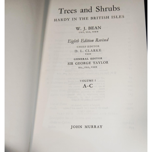 12 - Trees And Shrubs Hardy In The British Isles By W.J.Bean, 5 Volume Book Set 8Th Edition Revised