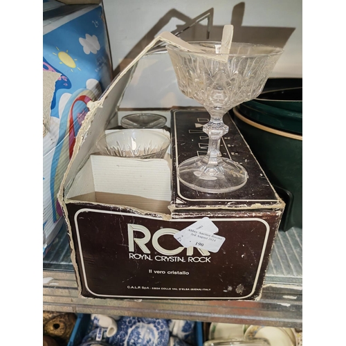 190 - Set Of 6 Rcr Glasses In Box