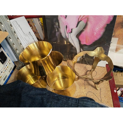 217 - 5 Tom Dixon Candle Holders Plus Brass Stand