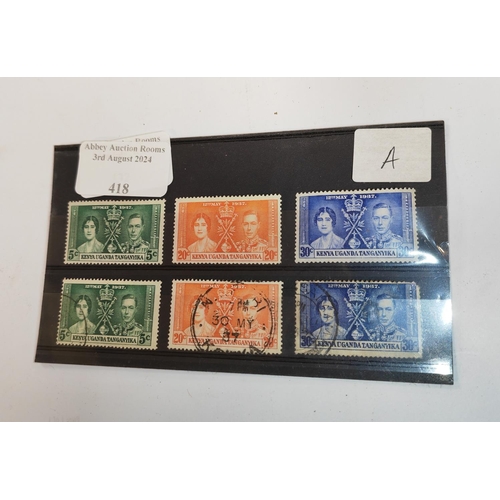 418 - George V1 Coronation Stamps