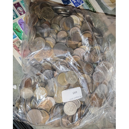 605 - Heavy Bag Of Mixed Coins