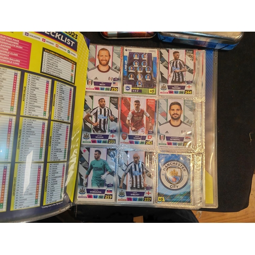 272 - Several Hundred Panini + Match Attax Football Cards Also Many Special Cards In Folder + Tins