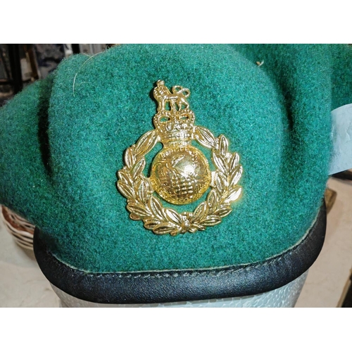 292 - Modern Replacement Military/Royal Marines Beret With Cap Badge