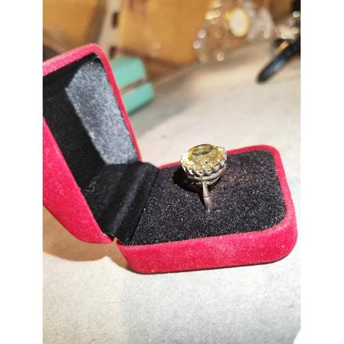 339 - Dress Ring With Large Stone