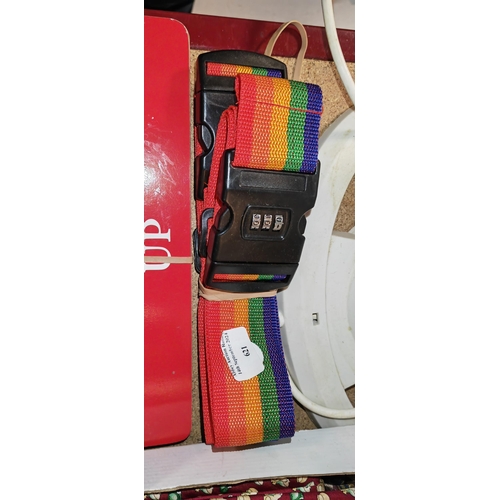 621 - Lgbt Suitcase Straps (X2) With Combination Locks