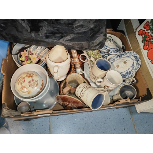 635 - Box Of Assorted China