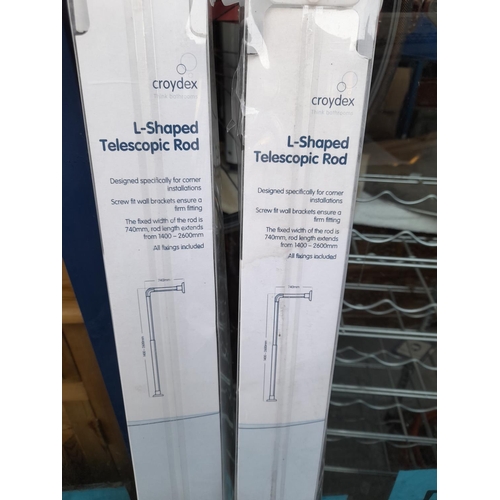 41 - 2 L Shaped Telescopic Rods In Bags