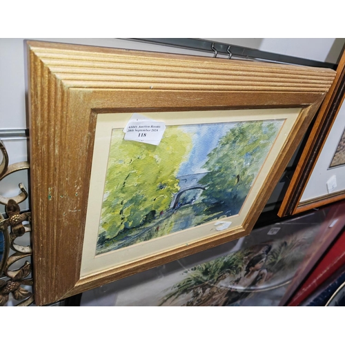 118 - Small Framed Beach Scene Picture