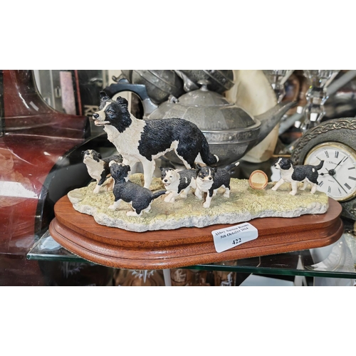 422 - Border Fine Arts Wait For Me Dog Ornament