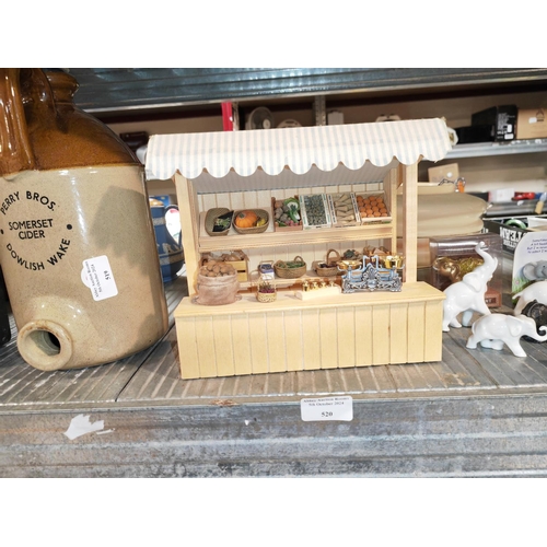 520 - Dolls house Market Stall