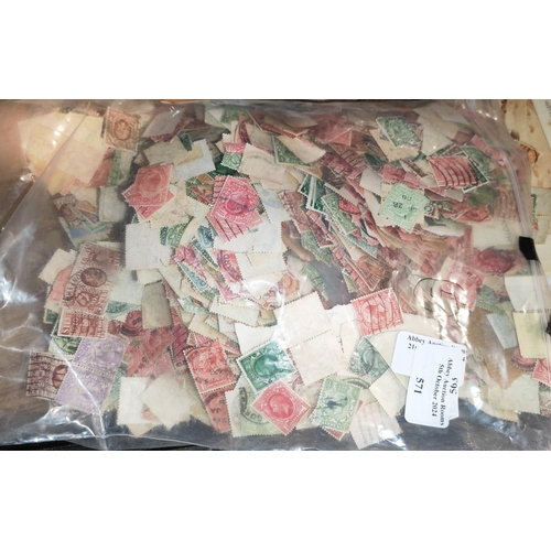 571 - Bag Of Gb Stamps