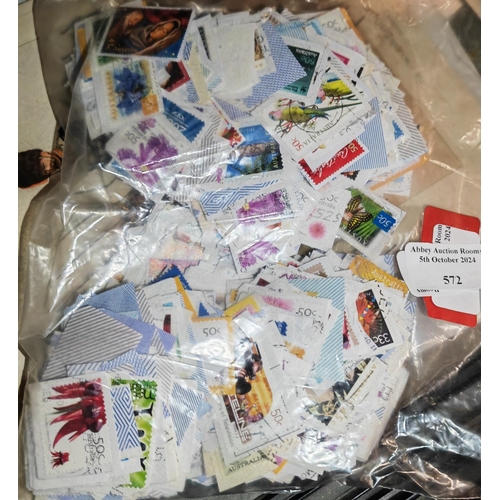 572 - Bag Of Australian Stamps