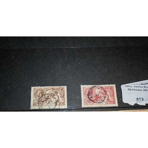 573 - 2 Seahorse Stamps