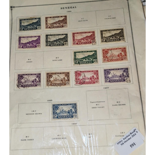 591 - Page Of Senegal Stamps