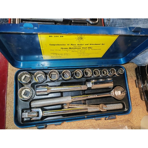 643 - 2 Socket Sets In Cases