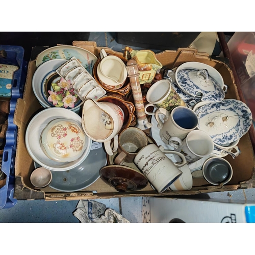 660 - Box Of Assorted China