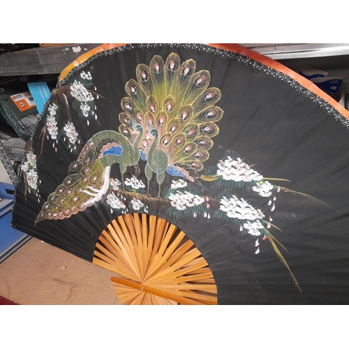 282 - 2 Large Hand Fans