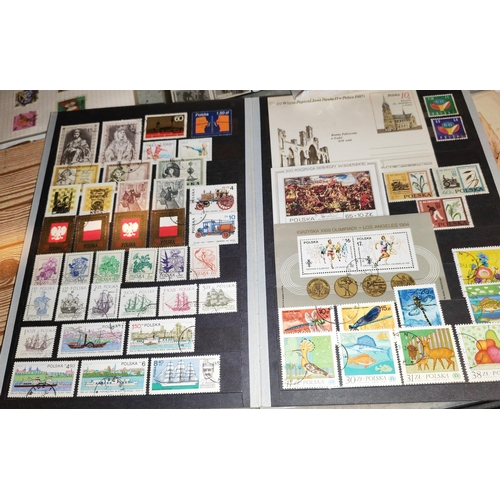 597 - 2 Albums Of Russian And Polish Stamps