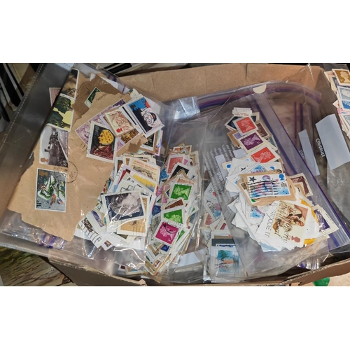 602 - Box Of British Stamps In Packets