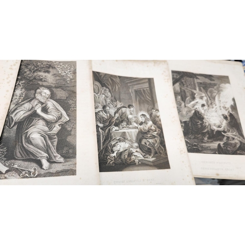 610 - 26 Religious Plates Of Jesus Christ, 1843, Prints Trimmed And Ready For Framing