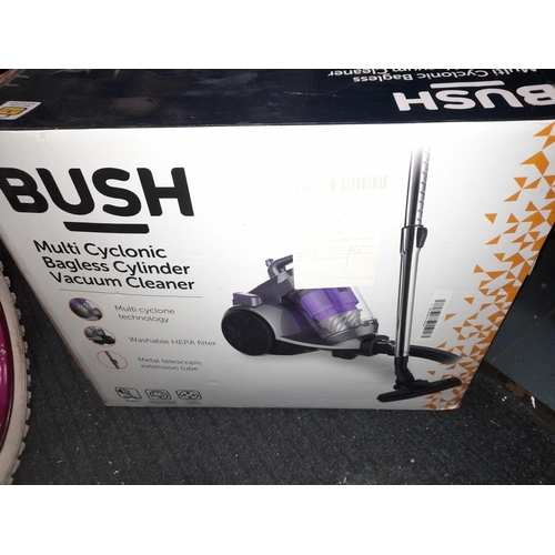 728 - Bush Hoover Multi Cyclone Bagless Cylinder Vacuum Cleaner, Working With Attachments