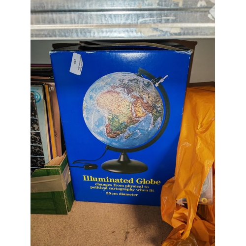 139 - Illuminated Globe Light In Box