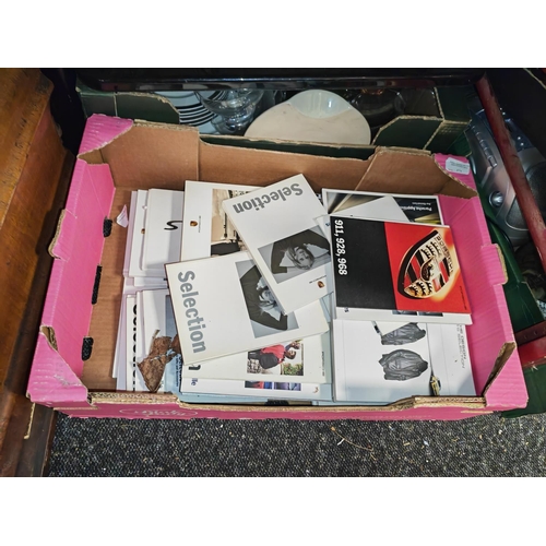 171 - Box Of Porsche Car Books & Ephemera