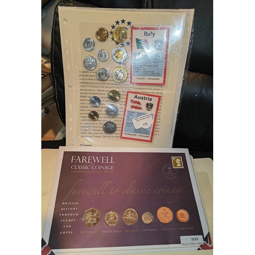 278 - 2 Coin Sets Italy & Austria + Farewell To Classic Coinage