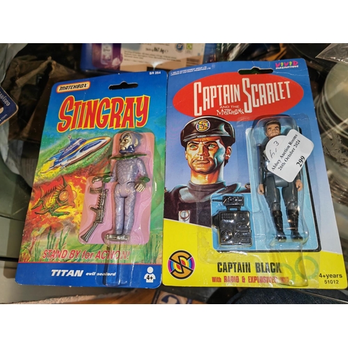 299 - 2 Stingray Action Figures In Packaging